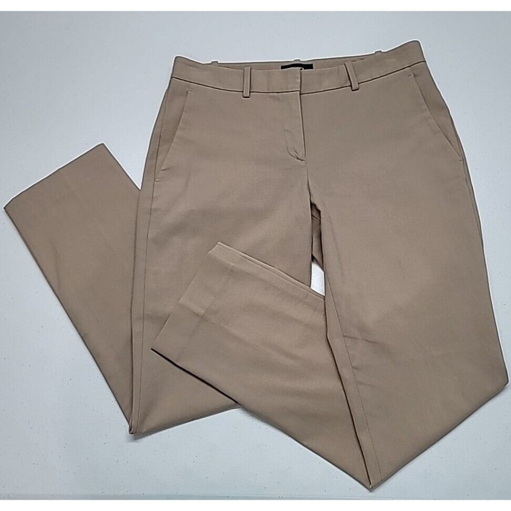 Theory Women's Izelle_r Stretch Canvas Cotton Spandex Slack Trouser Pants Size 2